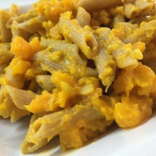 Pasta integrale con la zucca