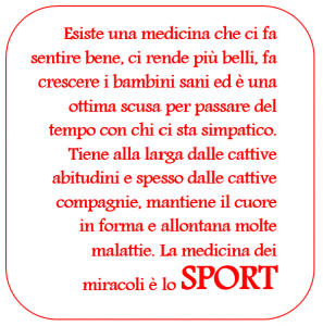 sport per tutti Sport e alimentazione: binomio del benessere