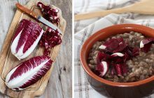 Zuppa orzo e radicchio