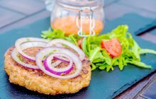 hamburger tacchino con verdure