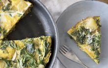 Frittata con patate e erbette