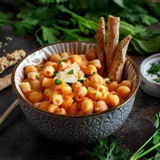 pasta con i ceci ditalini