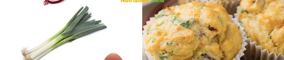 muffin salati con ingredienti