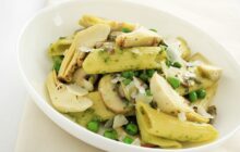 Pasta carciofi e piselli