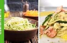 Spaghetti-di-zucchine-con-crumble uovo e tonno