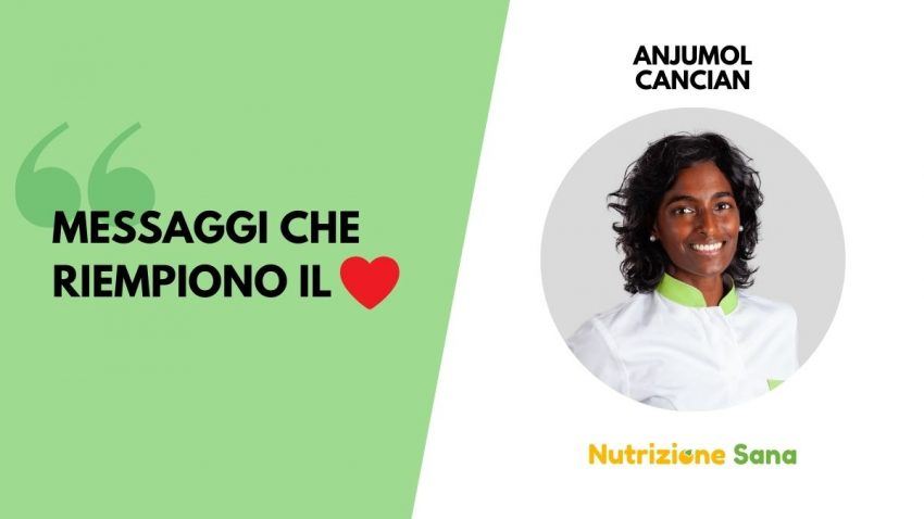 messaggi che riempiono il cuore e posta del cuore nutrizione sana padova albignasego italiaCANCIAN La posta del cuore: mi ha cucito una dieta su misura