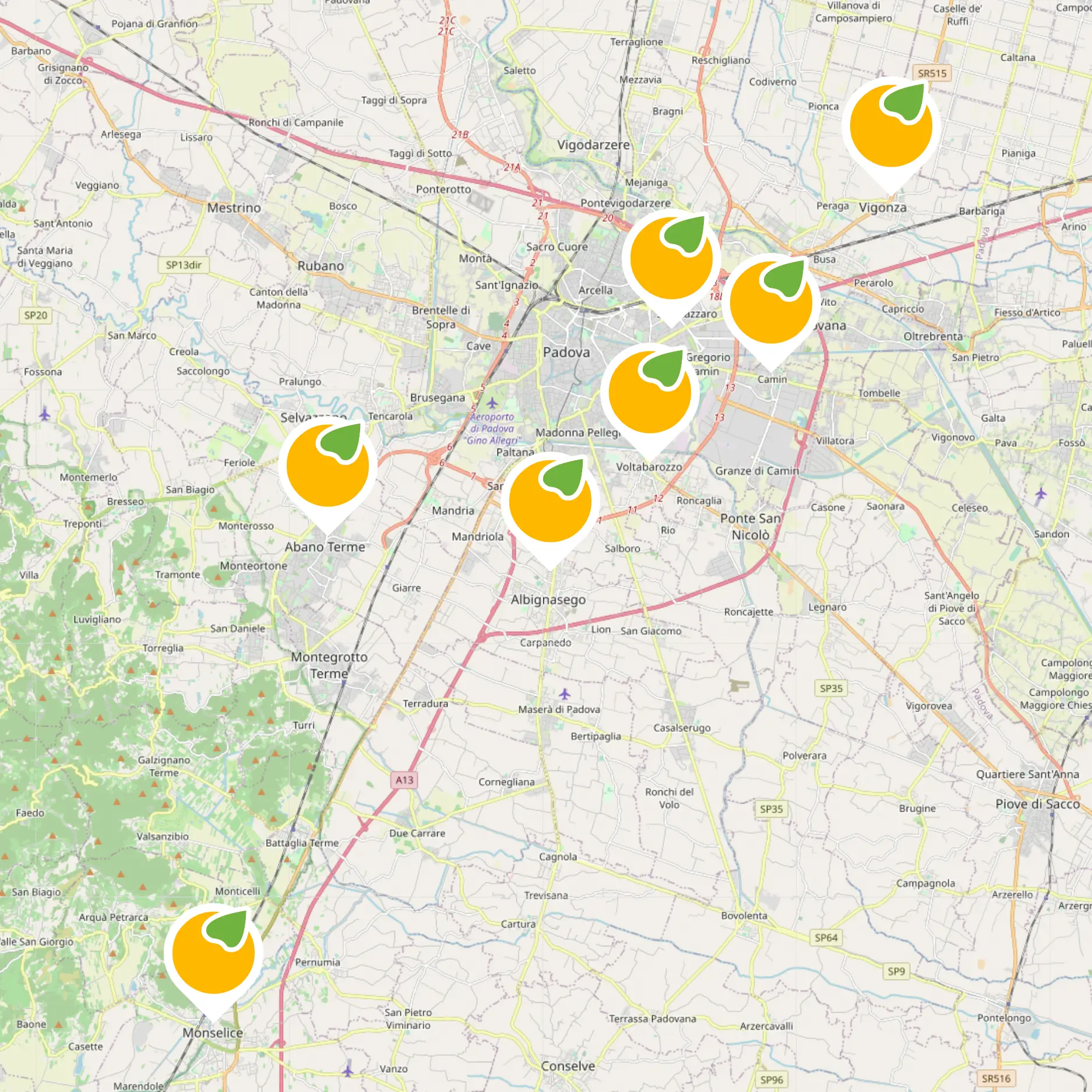 Se cerchi un nutrizionista padova ecco la mappa dei nutrizionisti a padova