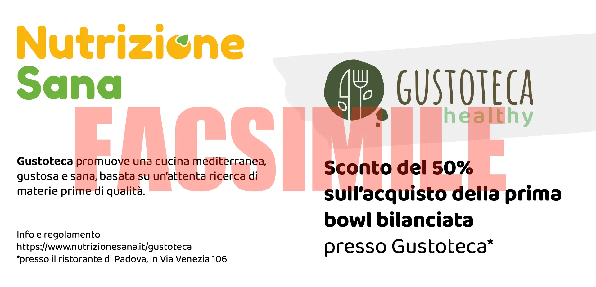 coupon facesimile gustoteca Gustoteca