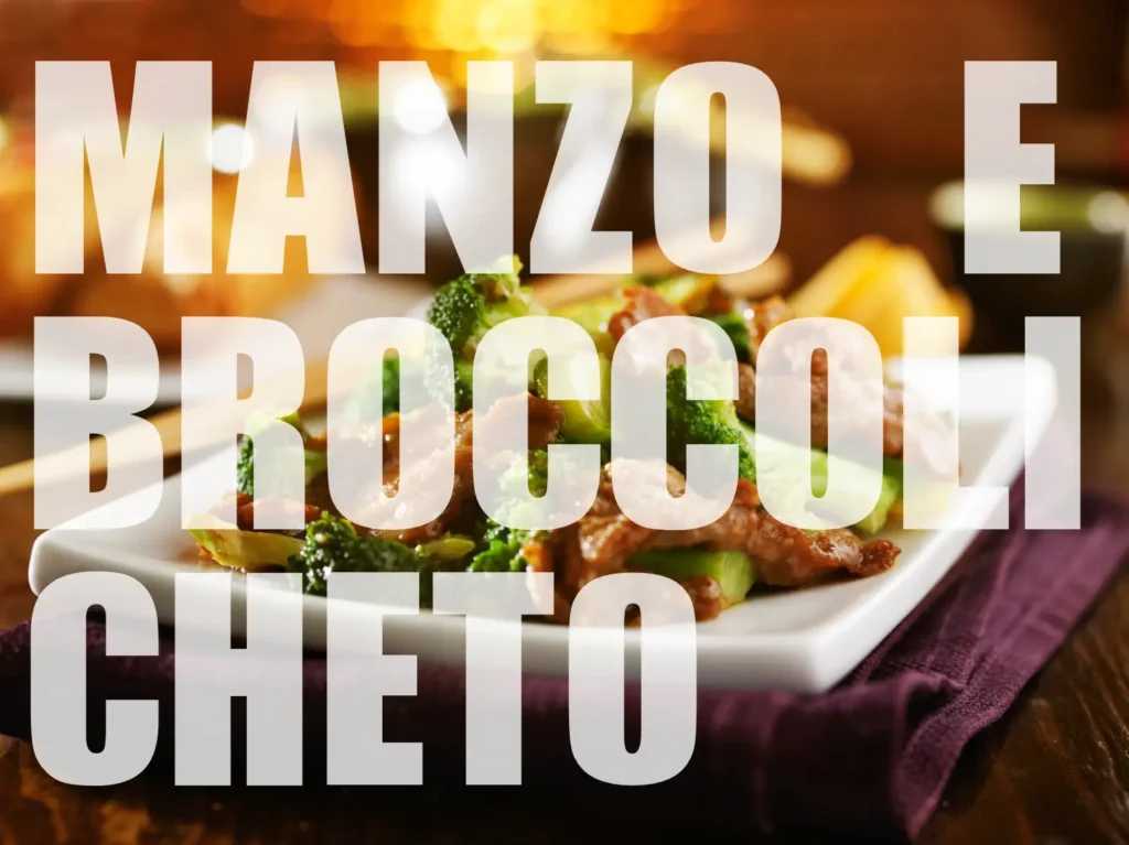 ricetta con manzo e broccoli per menu dieta chetogenica