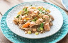 pasta con salmone