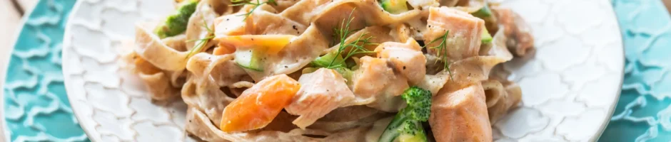 pasta con salmone