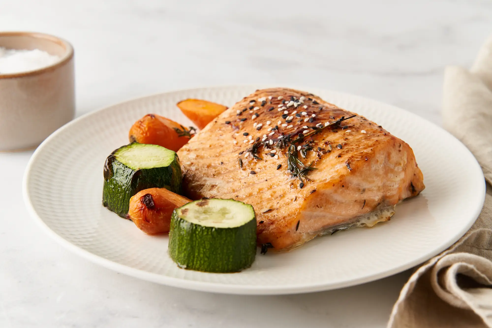 ricetta per dimagrire in menopausa salmone con verdure grigliate