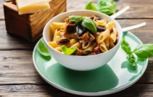 Pasta estiva con melanzane