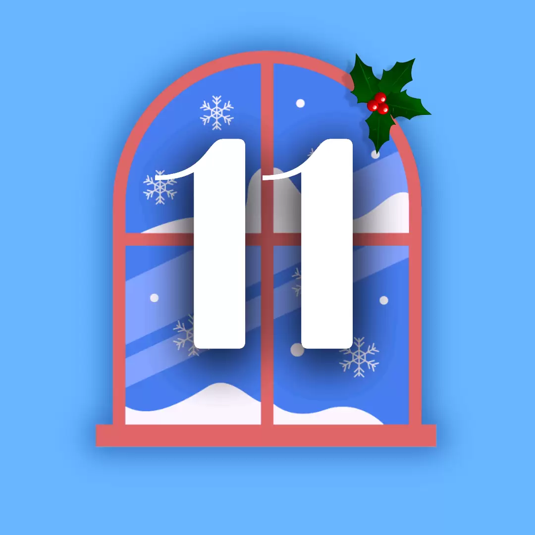finestra calendario dell'avvento 11 dicembre