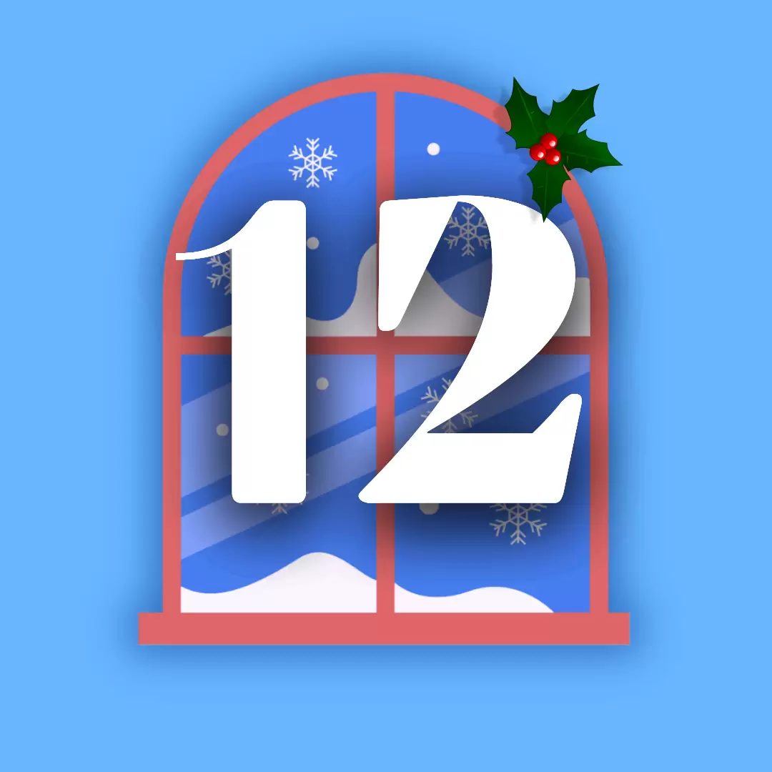 finestra calendario dell'avvento 12 dicembre