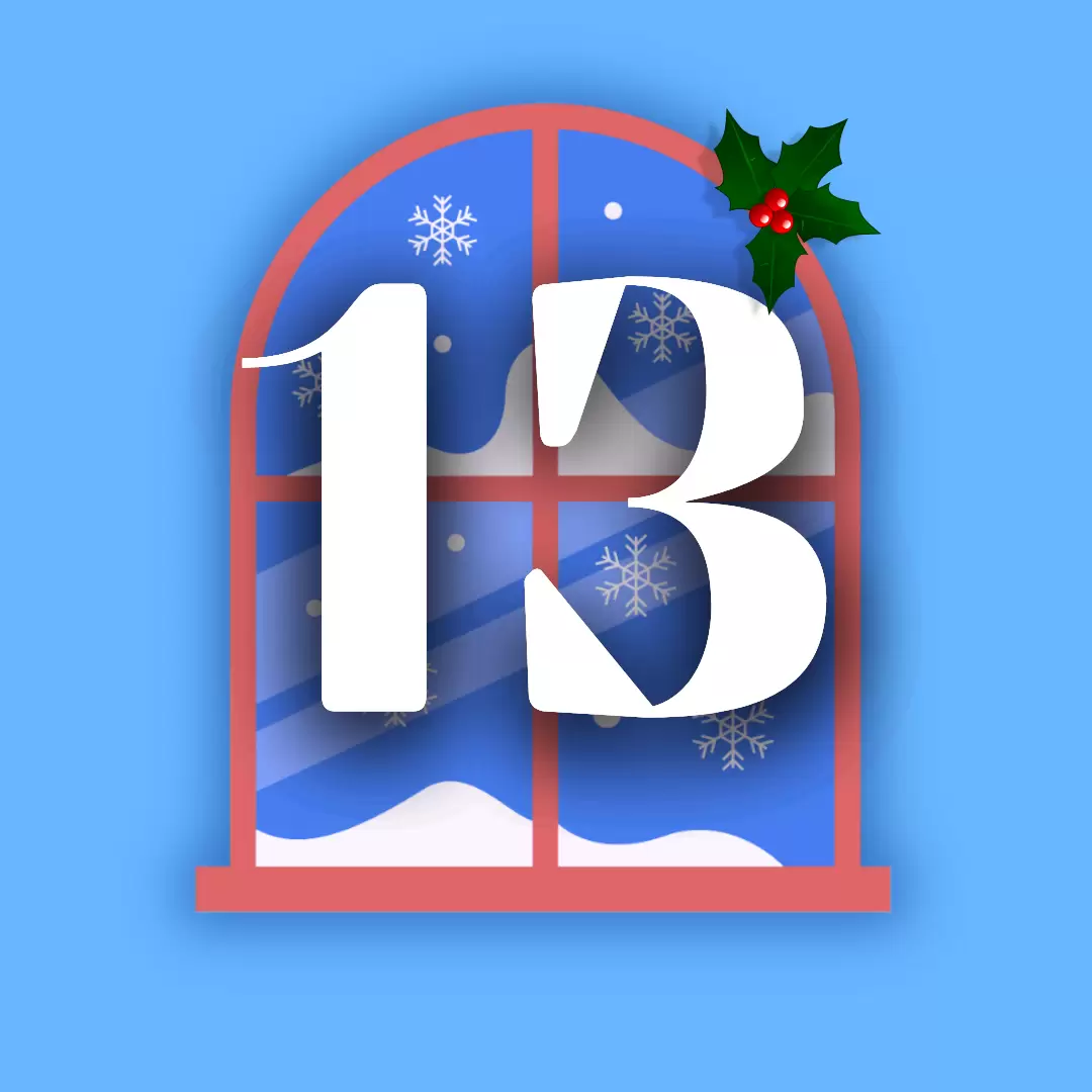 finestra calendario dell'avvento 13 dicembre