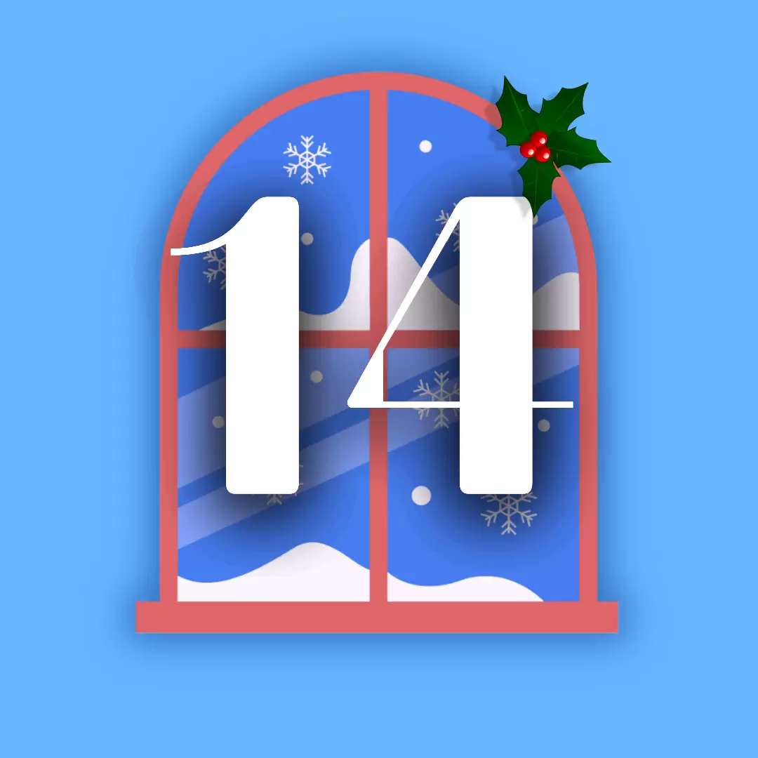 finestra calendario dell'avvento 14 dicembre
