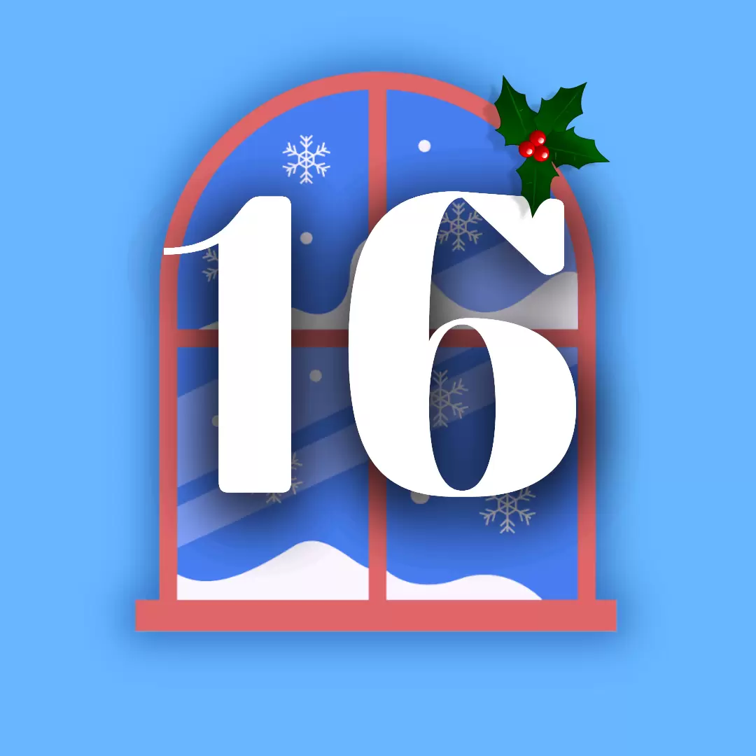 finestra calendario dell'avvento 16 dicembre