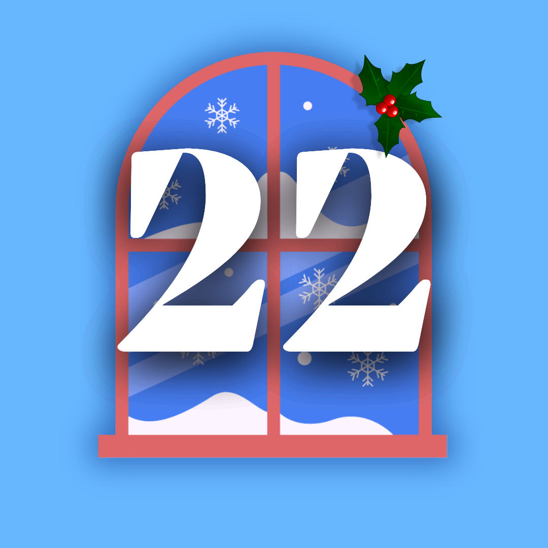 finestra calendario dell'avvento 22 dicembre