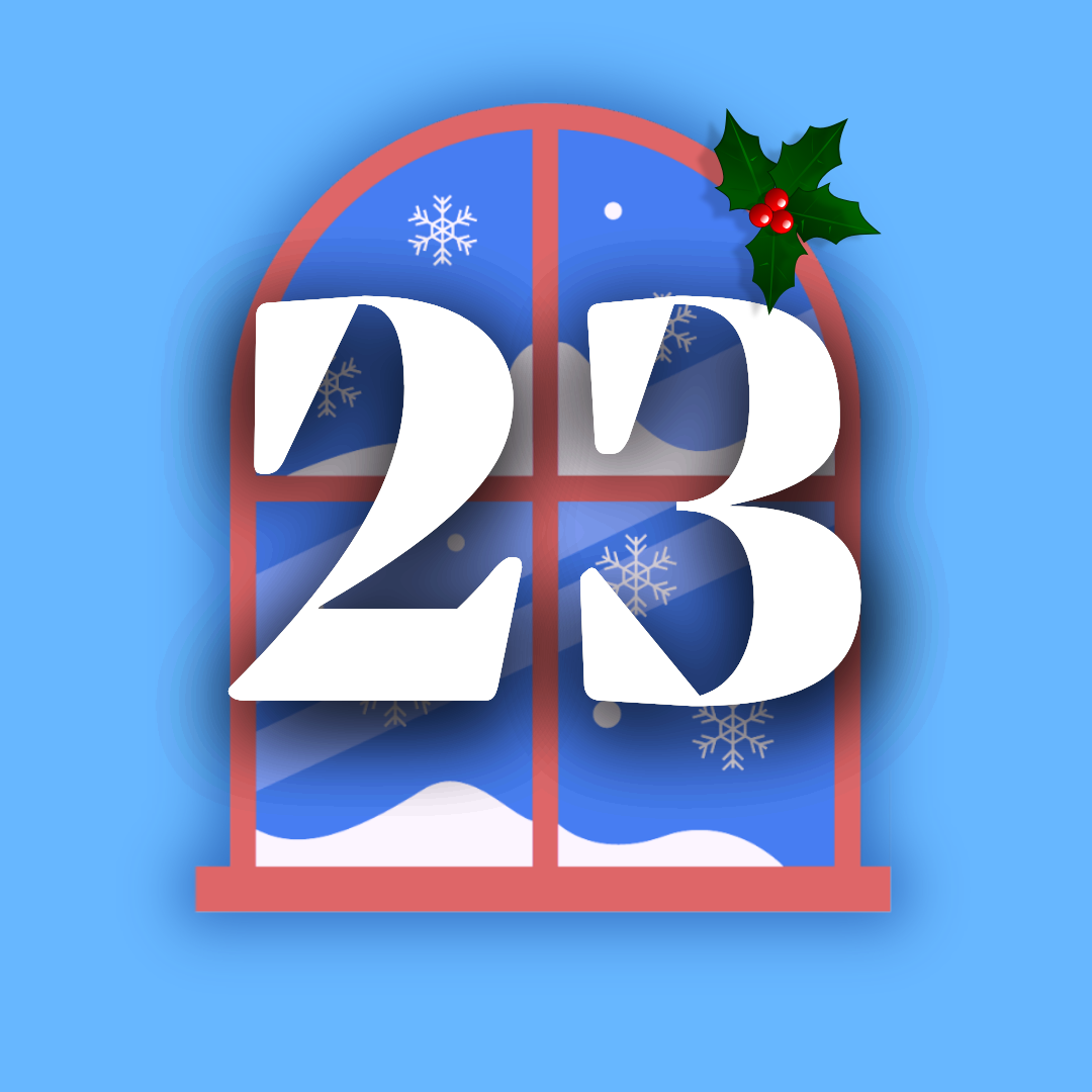 finestra calendario dell'avvento 23 dicembre
