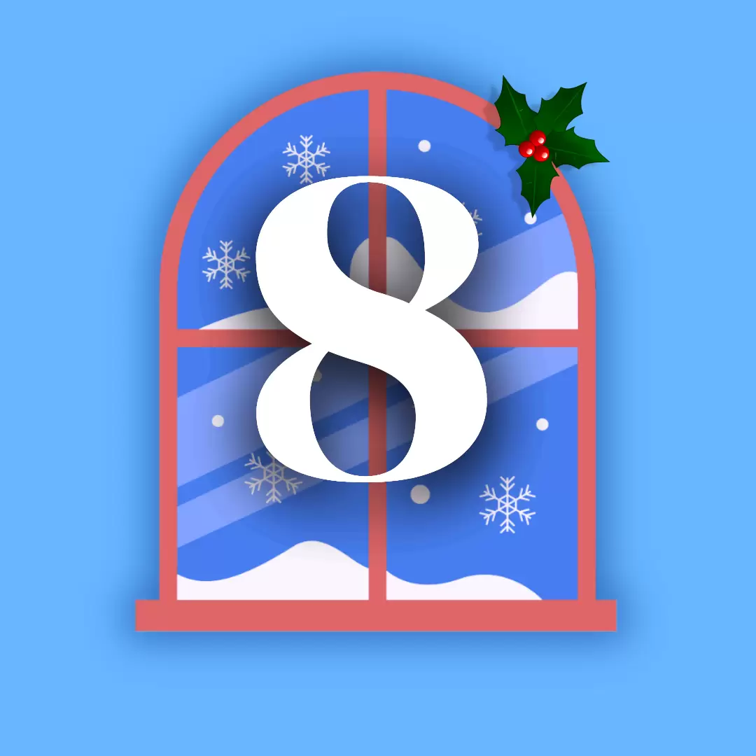 finestra calendario dell'avvento 8 dicembre