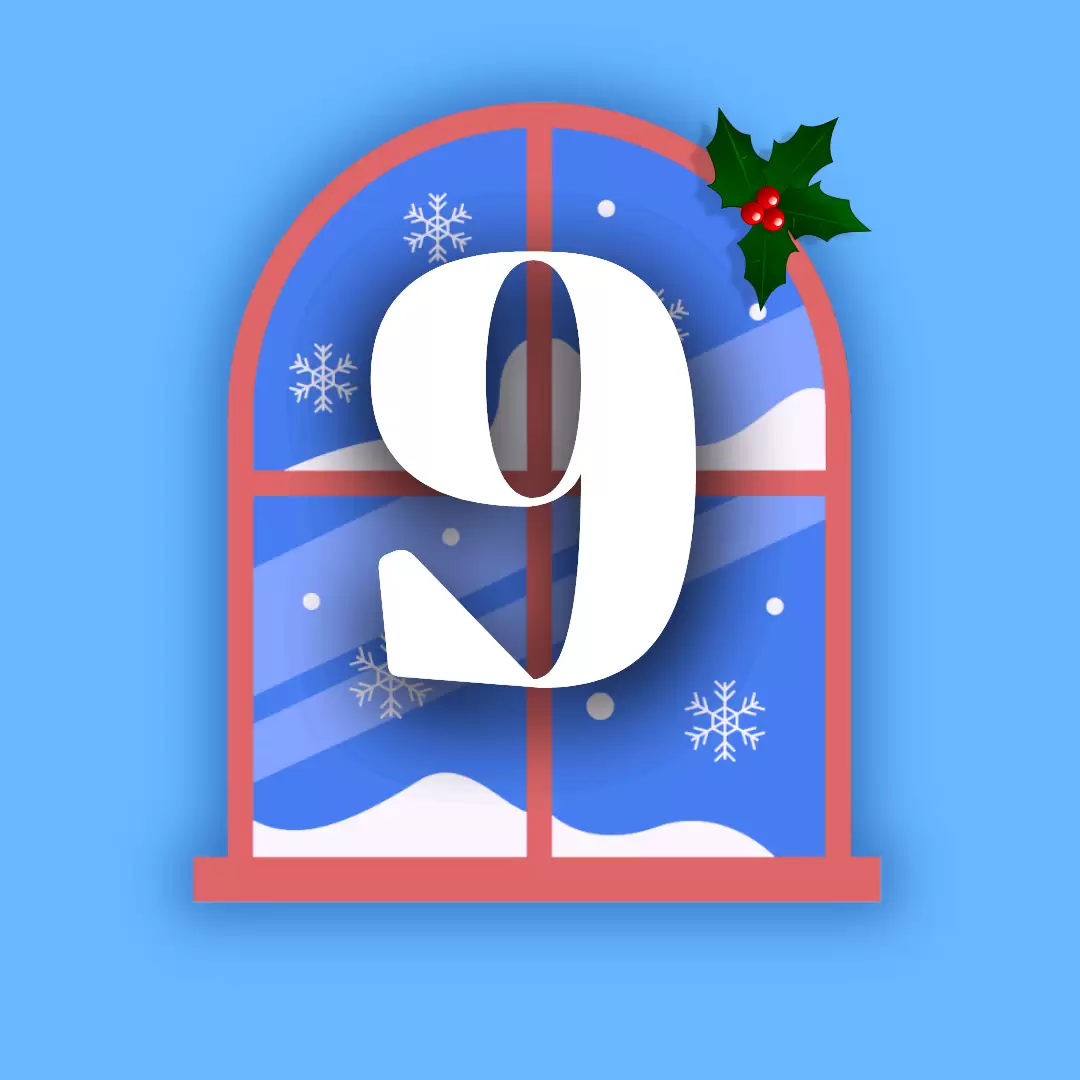 finestra calendario dell'avvento 9 dicembre