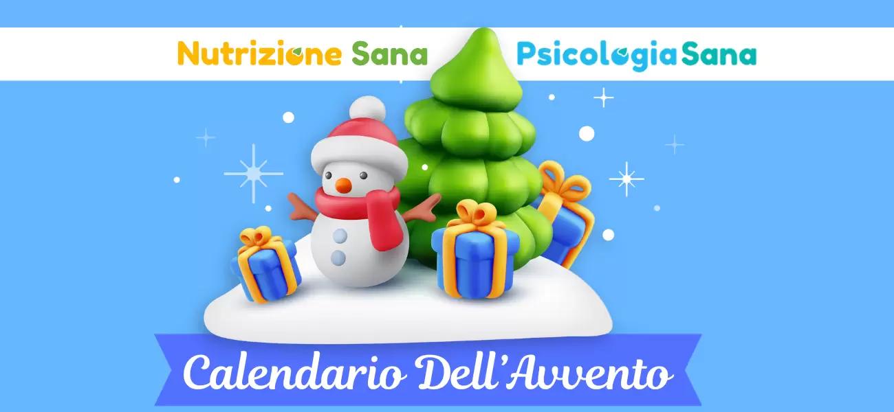 calendario dell'avvento di Nutrizione Sana e Psicologia Sana.