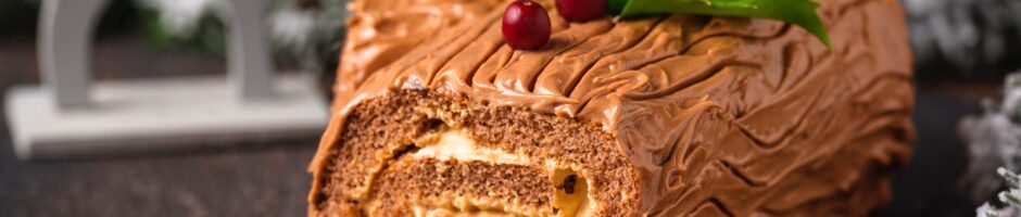 ricetta del tronchetto di natale light al cioccolato e ricotta