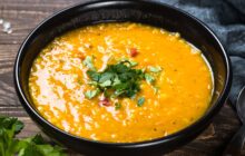 ricetta di zuppa di lenticchie rosse e carote