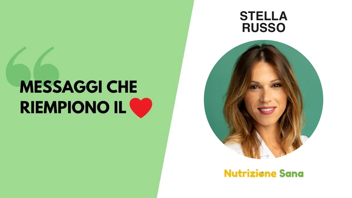 Copertina messaggi che riempiono il cuore Stella Russo Nutrizionista Alcamo