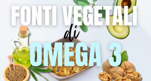 Fonti vegetali di omega 3